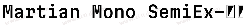 Martian Mono SemiEx字体转换